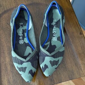 Rothy's Camouflage Green Flats